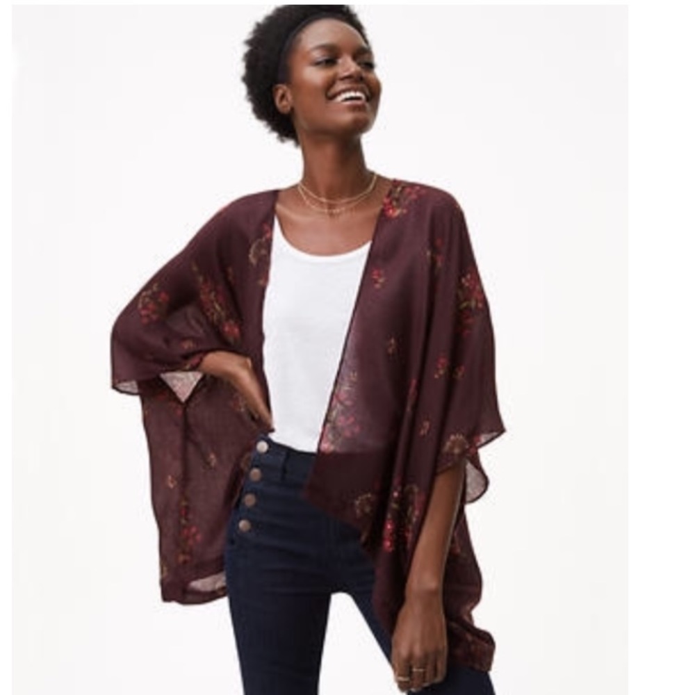 Loft Floral Kimono Top